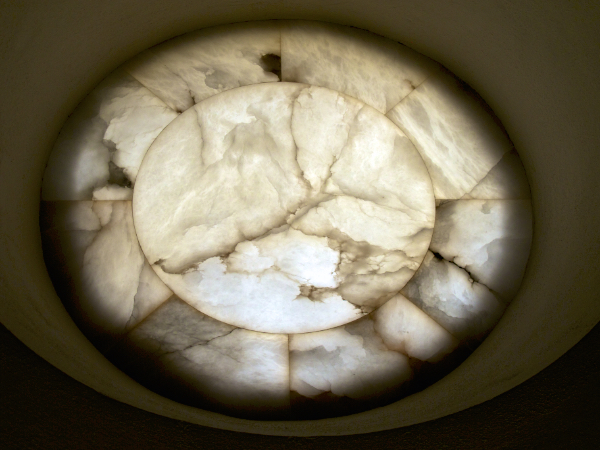Alabaster window in the Cathedral in Jaca