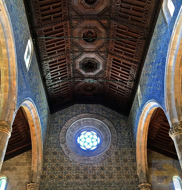 Beautiful ceiling of the Igreja Matriz de Caminha