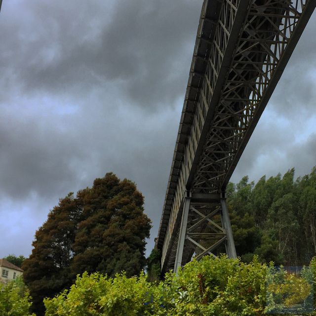 Eiffel railway bridge in Redondela