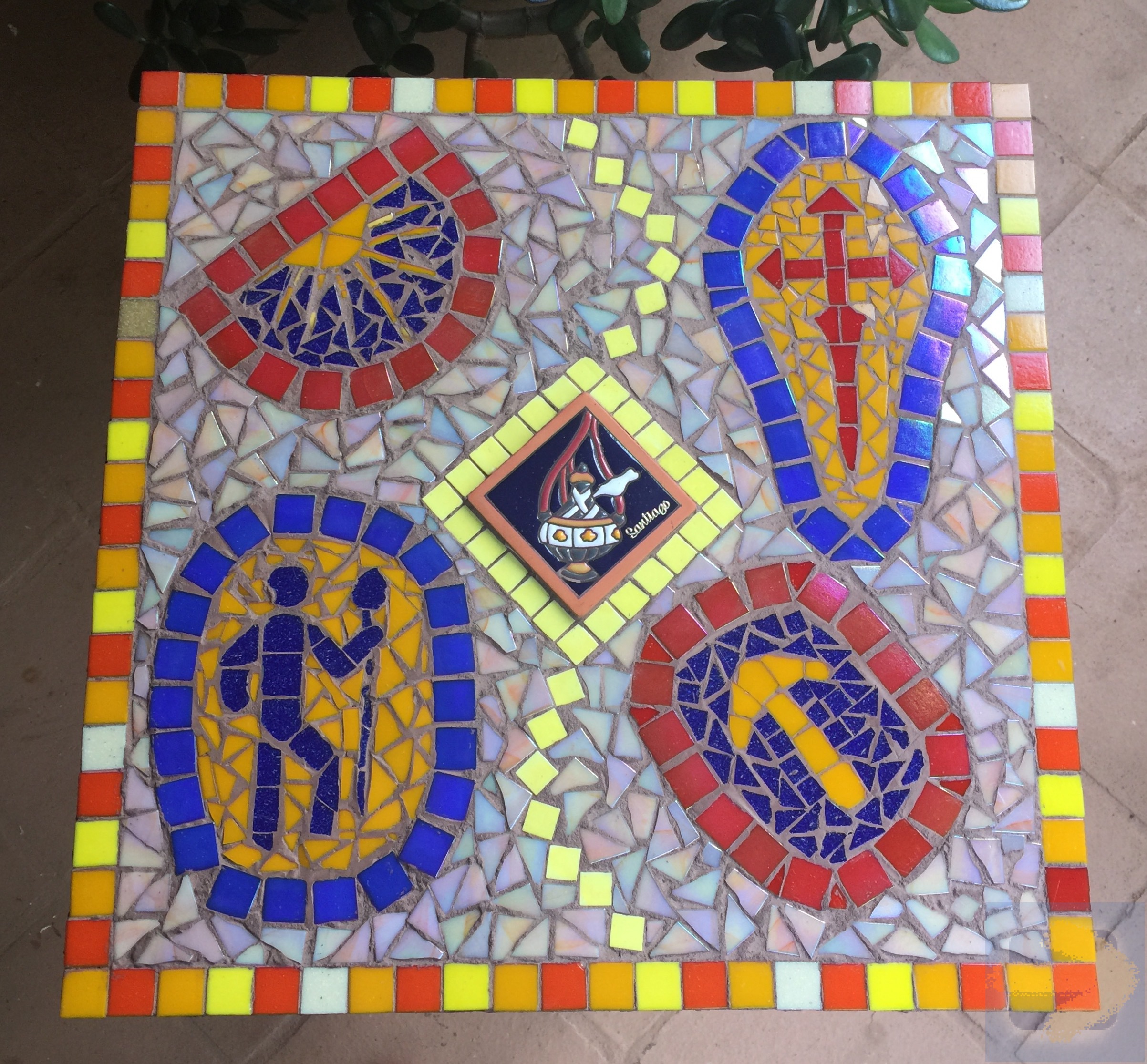 Mosaic Camino inspired table