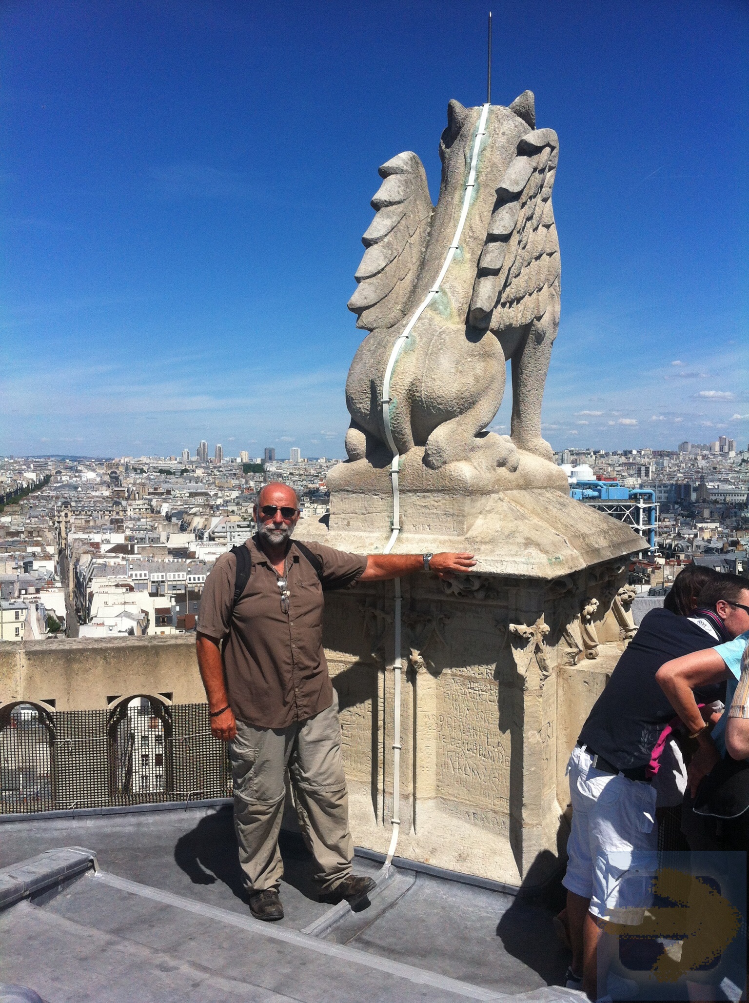 Paris , Tower of St James roof top