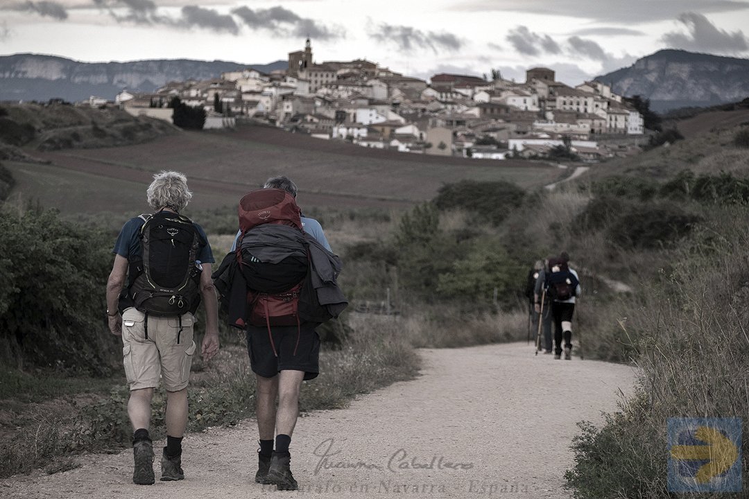 Pilgrims on the way to Cirauqui