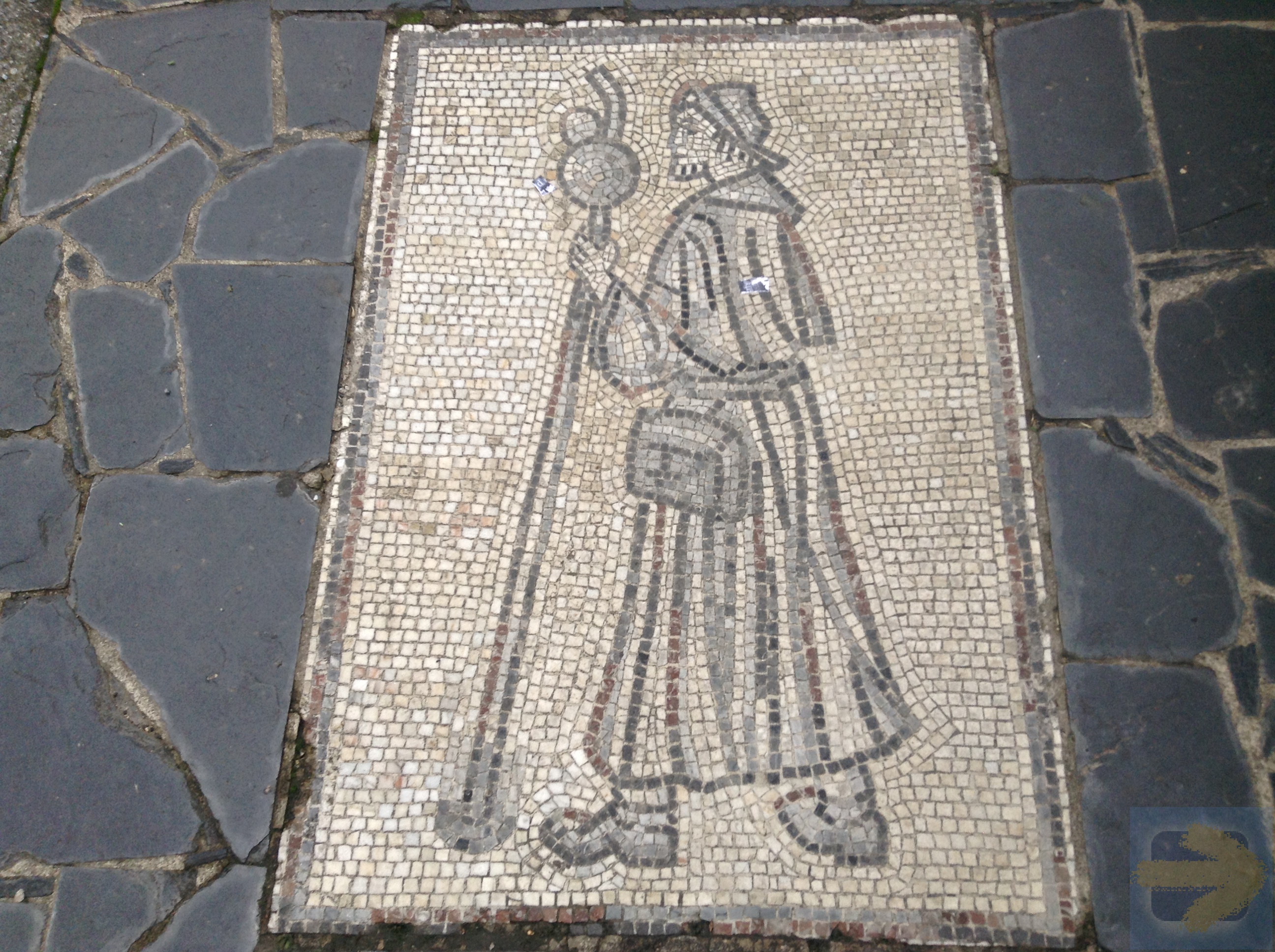 Sarria sidewalk mosaic