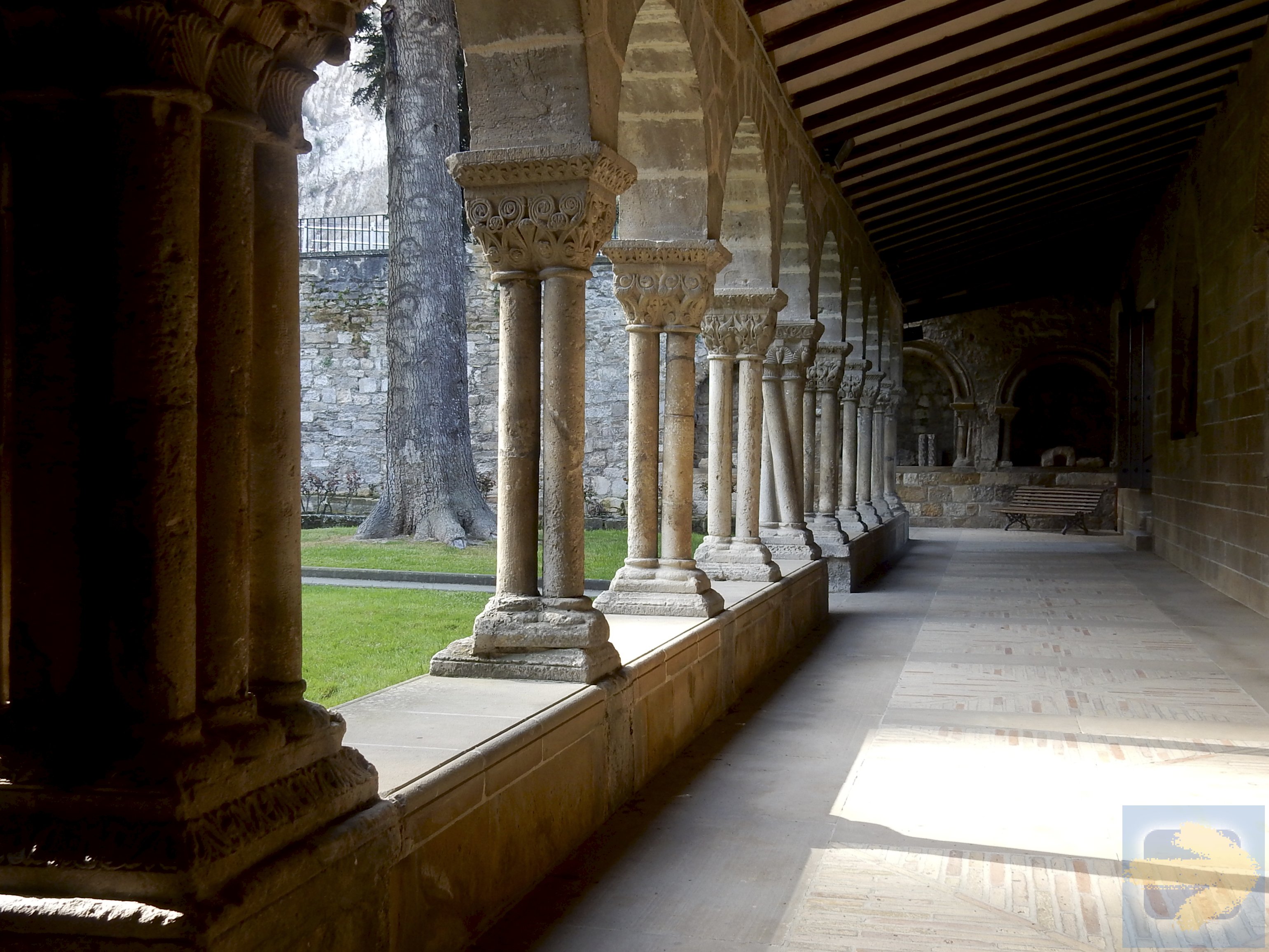 The cloister at SanPedro Church in Estella