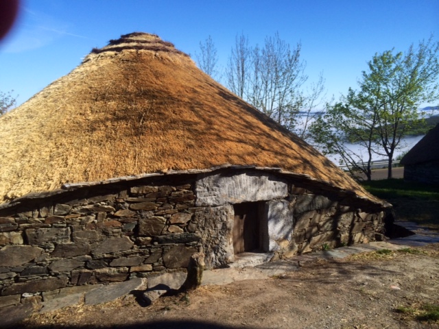 Traditional O'Cebreiro thatched hut.