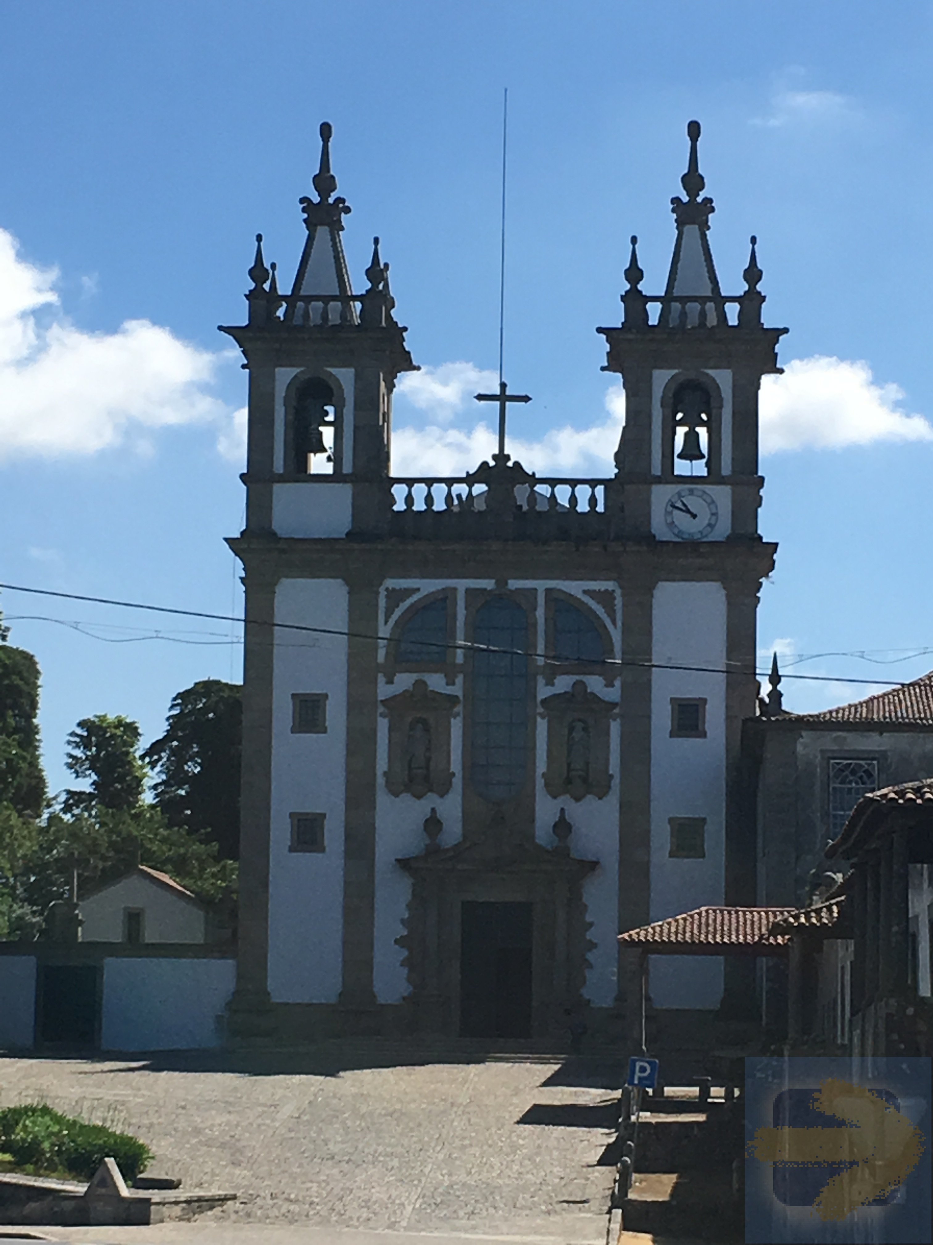 Typical Church with Statue of Santiago...right side above door